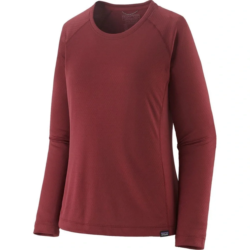 Patagonia • Women's Burgundy Capilene Midweight Crew Top • Size XXS - Picture 2 of 8